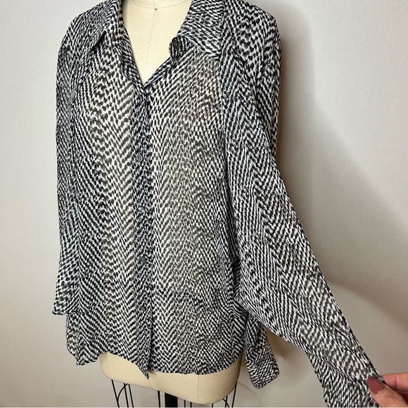 DKNYC Sheer Blouse - Picture 2 of 8